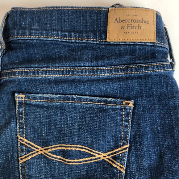 Abercrombie & Fitch Jean Shorts Size 4/ W 27 - Picture 4 of 6